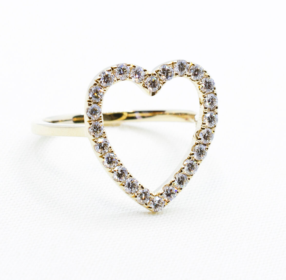 Diamond Heart Ring